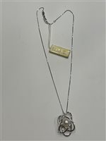 Collana Nimei Donna in Oro bianco Perla 0.03 Ct PCL1187 - PCL1187